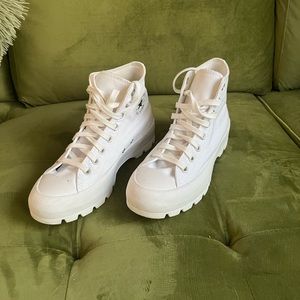 Converse hi lugged white sneaker